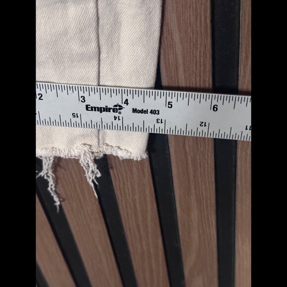 Free People Jeans 26 Womens Ivory Skinny Ankle Frayed Hem High Rise - Picture 6 of 10